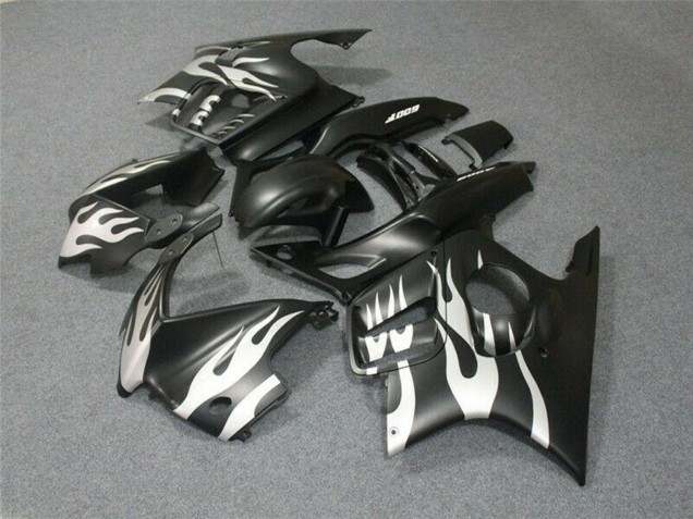 Carenados Moto Honda CBR600 F3 1995-1996 - Blanco Negro Mate Llama