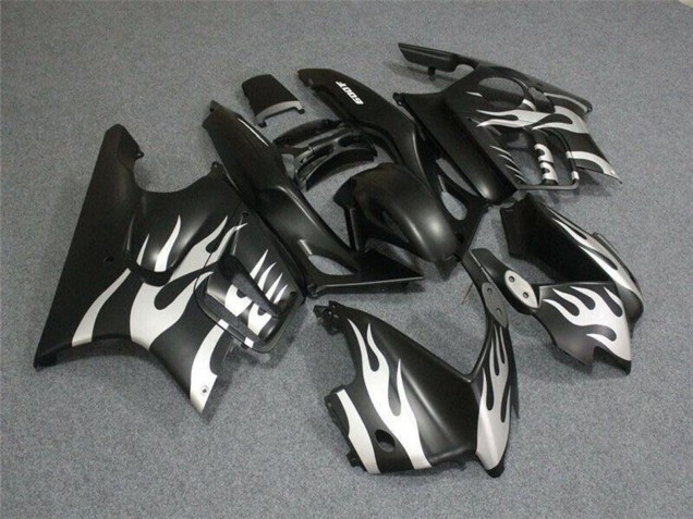 Carenados Moto Honda CBR600 F3 1995-1996 - Blanco Negro Mate Llama