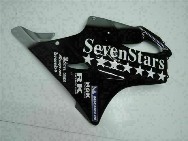 Carenados Moto Honda CBR600 F4i 2001-2003 - Negro Brillante Plata SevenStars