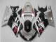 Carenados Moto Suzuki GSXR 600/750 2001-2003 - Plata Negro Brillante Rojo