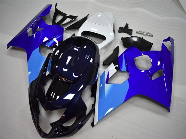Carenado Moto Suzuki GSXR 600/750 2004-2005 - Blanco Azul Negro