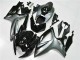 Carenados Moto Suzuki GSXR 600/750 2006-2007 - Plata Negro Brillante