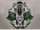 Carenados Moto Kawasaki ZZR1100 1993-2003 - Negro Brillante Verde Llama