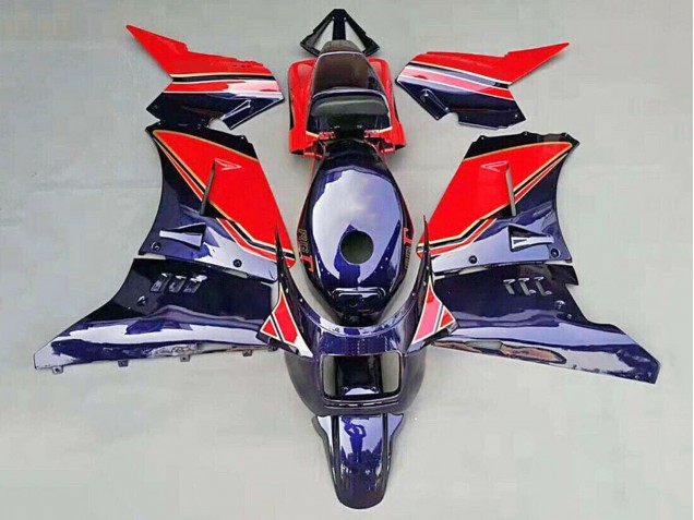 Carenados Moto Suzuki RG400 RG500 RG400/500 1984-1987 - Azul Oscuro Brillante Rojo