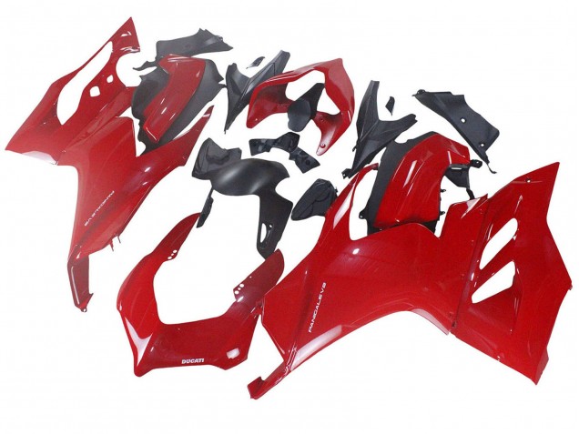 Carenado Moto Ducati Panigale V2 2020-2024 - Rojo Negro Mate