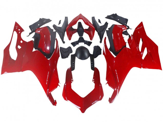Carenado Moto Ducati Panigale V2 2020-2024 - Rojo Negro Mate