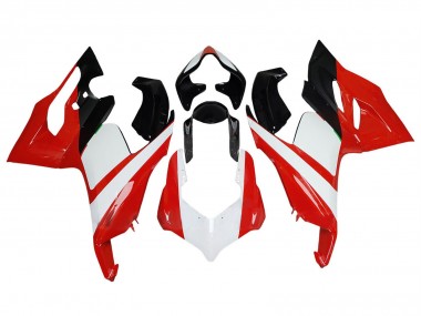 Carenado Moto Ducati Panigale V2 2020-2024 - Blanco Rojo Negro Brillante
