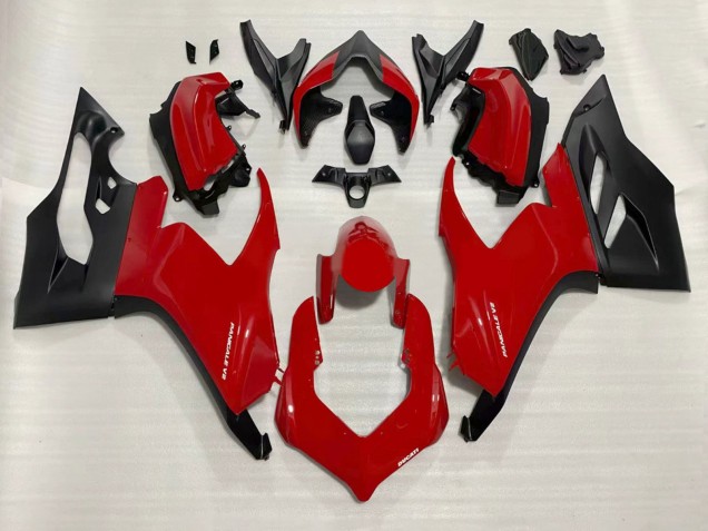 Carenados Moto Ducati Panigale V2 2020-2024 - Rojo Negro Mate