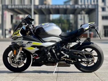 Carenados Moto BMW S1000RR 2023-2024 - Plata Amarillo FibraCarbono