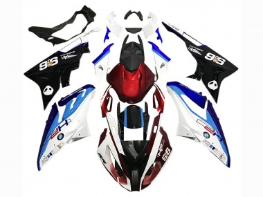 Carenado Moto BMW S1000RR 2017-2018 - Blanco Azul Rojo Negro