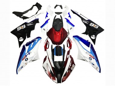 Carenado Moto BMW S1000RR 2017-2018 - Blanco Azul Rojo Negro