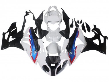 Carenados Moto BMW S1000RR 2009-2014 - Blanco Rojo Azul Negro Brillante HP Becker Carbon
