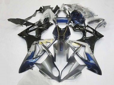 Carenados Moto BMW S1000RR 2009-2014 - Plata Azul Negro Brillante