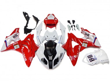 Carenados Moto BMW S1000RR 2009-2014 - Blanco Rojo