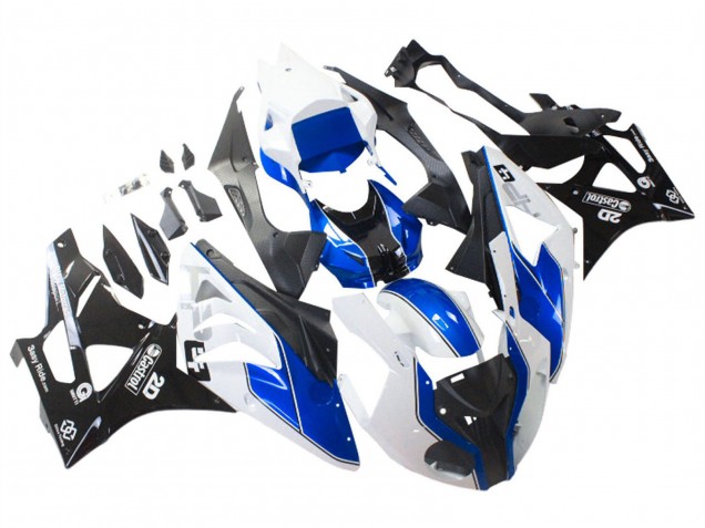 Carenados Moto BMW S1000RR 2009-2014 - Blanco Azul Negro Brillante Castrol