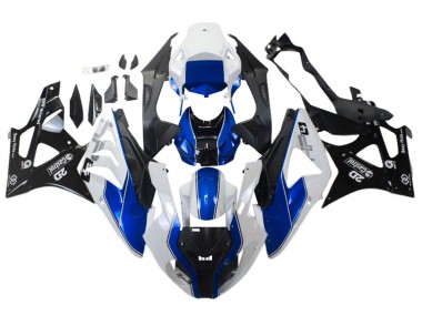 Carenados Moto BMW S1000RR 2009-2014 - Blanco Azul Negro Brillante Castrol