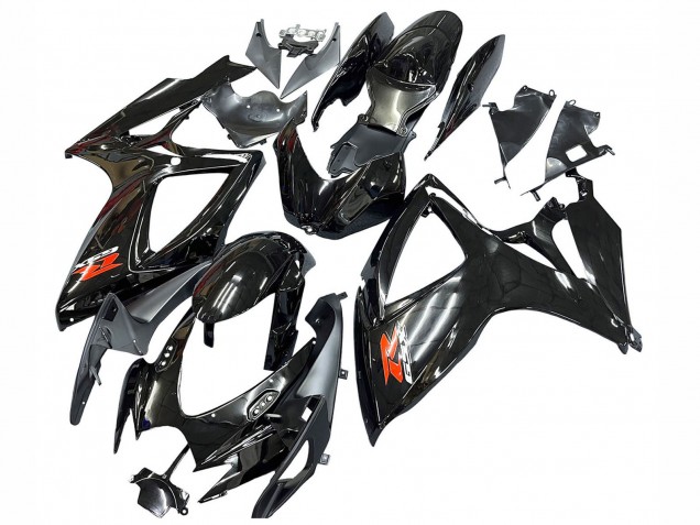 Carenados Moto Suzuki GSXR 600 / GSXR 750 2006-2007 - Negro Brillante Plata Rojo