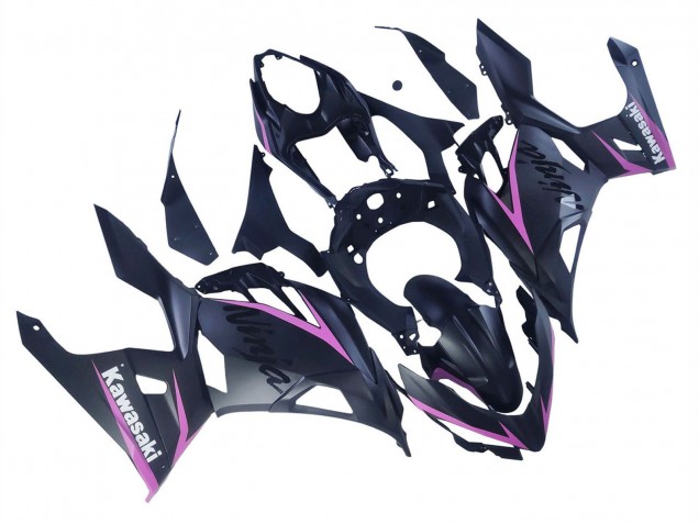 Carenados Moto Kawasaki Ninja 400 2018-2024 - Negro Mate Rosa
