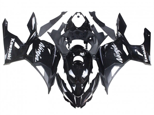 Carenados Moto Kawasaki Ninja 400 2018-2024 - Negro Brillante Negro Mate Blanco Calcomanías