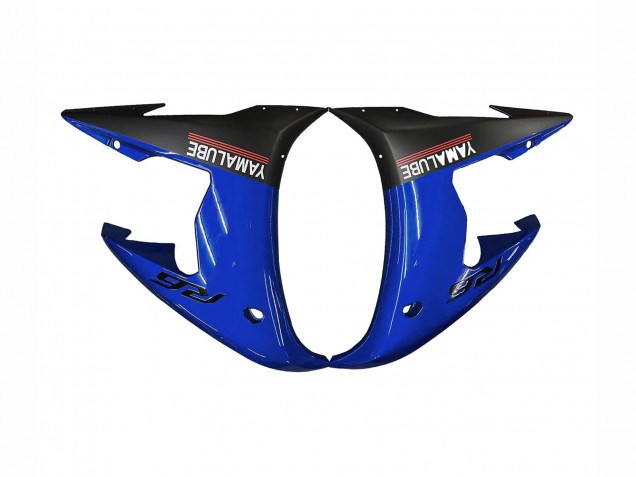 Carenados Moto Yamaha YZF R6 2003-2004 - Azul Blanco Negro Brillante Yamalube