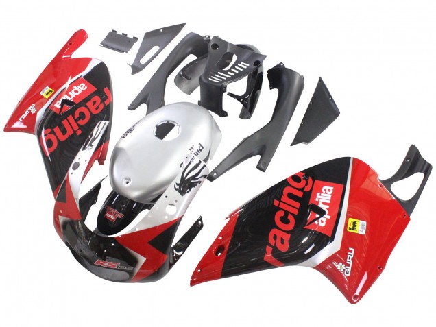 Carenados Moto Aprilia RS125 2000-2005 - Rojo Negro Plata Carrera