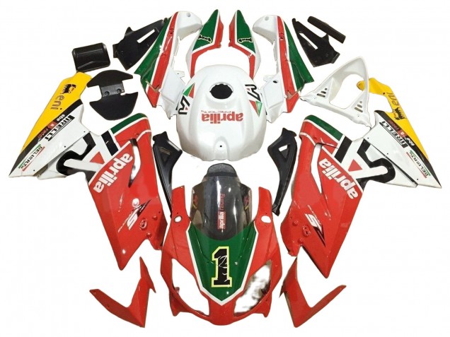 Carenados Moto Aprilia RS125 2006-2011 - Blanco Rojo Verde