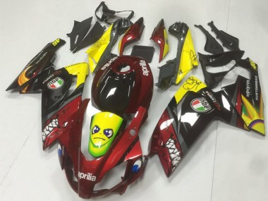 Carenados Moto Aprilia RS125 2006-2011 - Rojo Amarillo Negro Tiburón