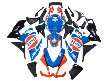 Carenados Moto Aprilia RS4 50 125 2012-2018 - Blanco Azul Naranja Negro Brillante Gulf