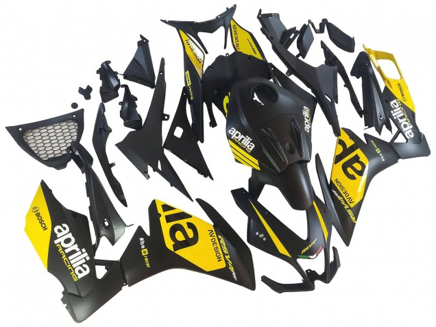 Carenados Moto Aprilia RS4 50 125 2012-2018 - Amarillo Negro Mate