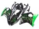 Carenado Moto Honda CBR1100XX Blackbird 1996-2007 - Negro Brillante Verde Llama