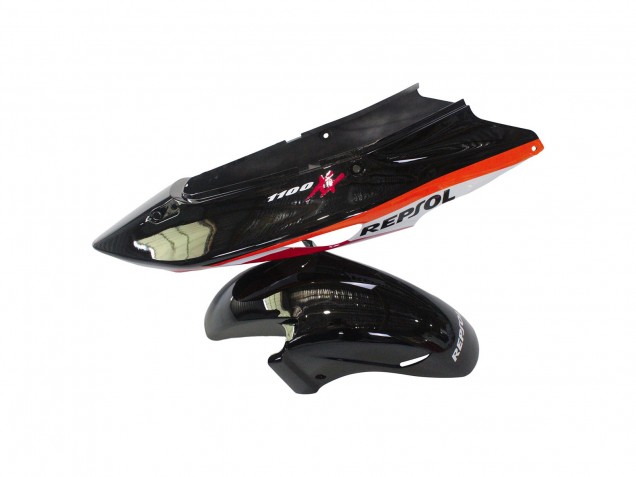 Carenados Moto ABS Honda CBR1100XX Blackbird 1996-2007 - Naranja Blanco Rojo Negro Brillante Repsol