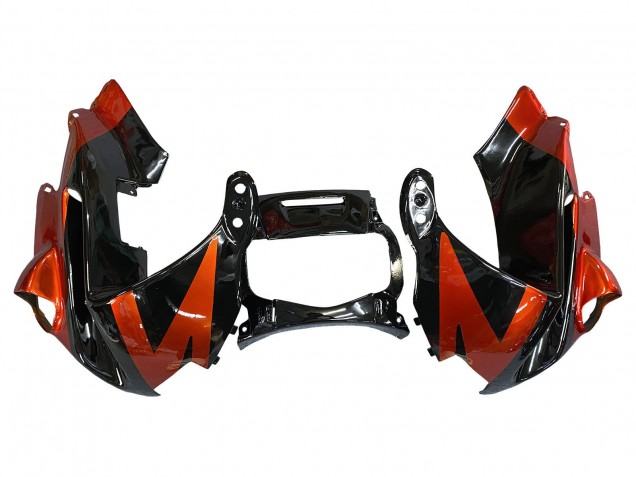 Carenados Moto Honda CBR600 F2 1991-1994 - Naranja Negro Brillante