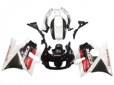 Carenados Moto Honda CBR600 F2 1991-1994 - Blanco Rojo Negro Brillante