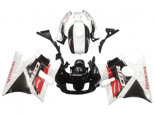 Carenados Moto Honda CBR600 F2 1991-1994 - Blanco Rojo Negro Brillante