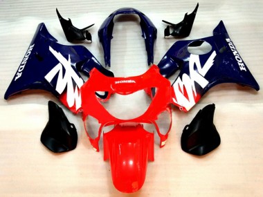Carenados Moto Honda CBR600 F4 1999-2000 - Rojo Azul Oscuro Púrpura
