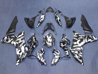Carenados Moto Honda CBR600F 2011-2013 - Negro Blanco Camouflage