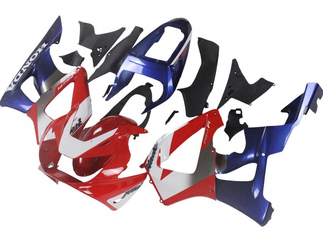 Carenados Moto Honda CBR900RR 929 2000-2001 - Plata Rojo Azul