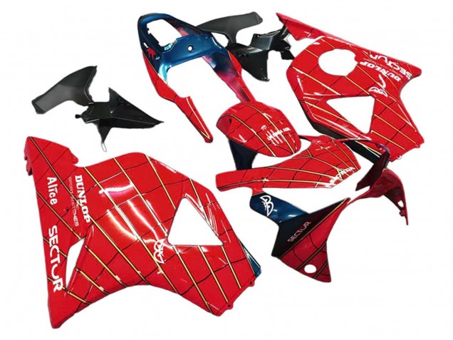 Carenados Moto Honda CBR900RR 954 2002-2003 - Rojo Azul Oscuro Dunlop