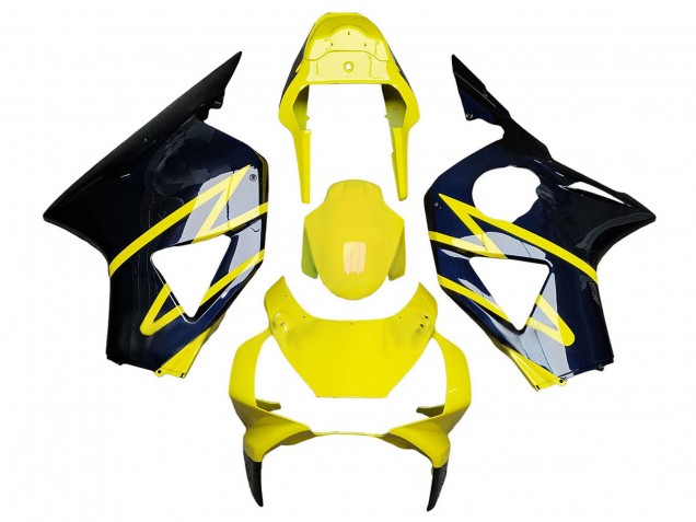 Carenados Moto Honda CBR900RR 954 2002-2003 - Amarillo Plata Negro