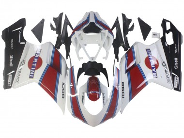 Carenados Moto Ducati 1098 2007-2014 - Blanco Rojo Azul Negro Brillante Martini