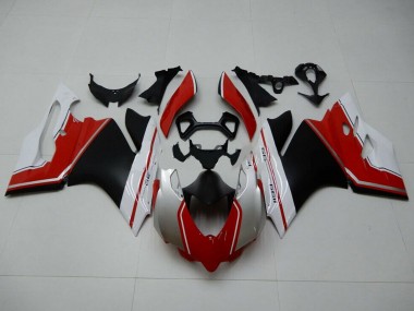 Carenados Moto Ducati 1199 2011-2014 - Blanco Rojo Negro Mate