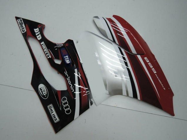 Carenado Moto Ducati Panigale 899 2011-2014 - Blanco Rojo Negro Brillante