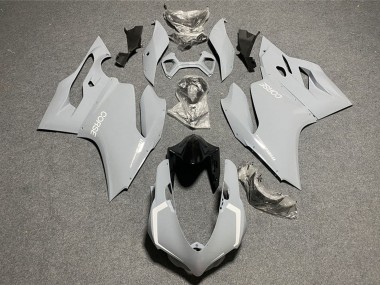 Carenados Moto Ducati 1199 2011-2014 - Nardo Gris Claro Blanco Corse