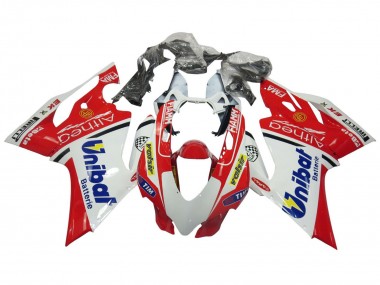 Carenados Moto Ducati Panigale 899/1199 2011-2014 - Blanco Rojo Azul Valsir Fiamm