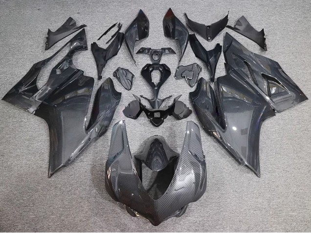 Carenados Moto Ducati 959/1299 2015-2020 - Negro FibraCarbono Estilo
