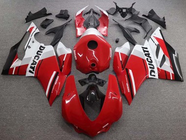 Carenado Moto Ducati 959 2015-2020 - Blanco Rojo Negro Brillante
