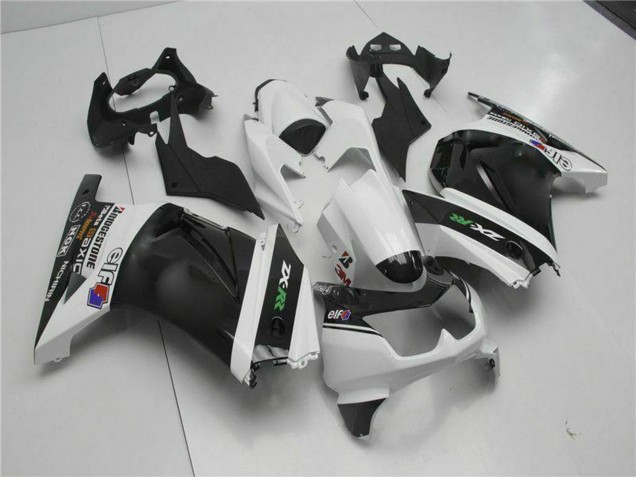 Carenados Moto Kawasaki EX250 2008-2012 - Blanco Negro Verde