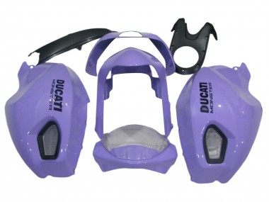 Carenados Moto Ducati Monster 696 796 1100 1100S 2008-2012 - Púrpura Claro Monstruo