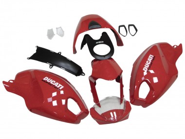 Carenados Moto Ducati Monster 696 796 1100 1100S 2008-2012 - Rojo Blanco