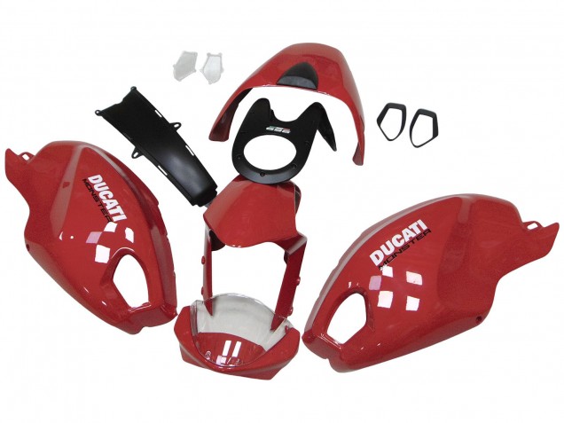 Carenados Moto Ducati Monster 696 796 1100 1100S 2008-2012 - Rojo Blanco